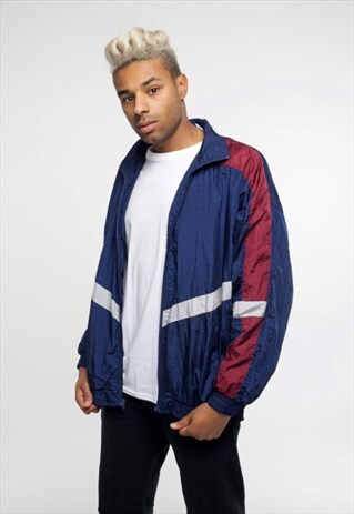 BLUE & RED VINTAGE FLASH JACKET