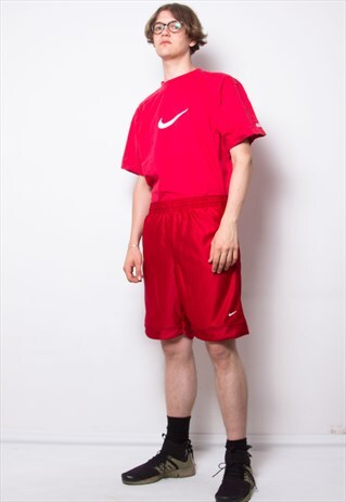VINTAGE 90S NIKE RED BASKETBALL SHORTS ID:6134