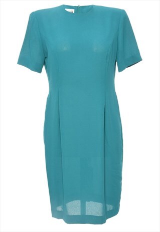 LESLIE FAY GREEN DRESS - L