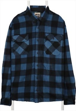 Lee 90's Check Button Up Long Sleeve Cardigan XXLarge (2XL) 