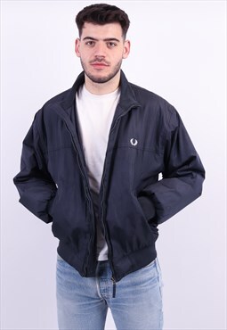 Vintage Fred Perry Bomber Jacket in Blue