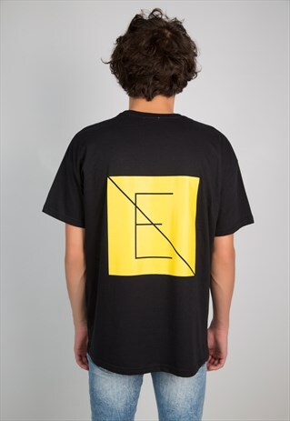 WITHOUT E LOGO BLACK T-SHIRT