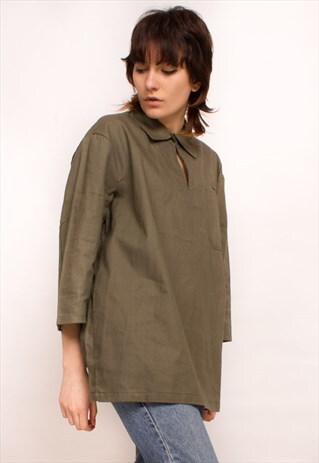 VINTAGE KHAKI SMOCK