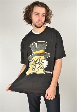 VINTAGE CHAMPION T-SHIRT IN BLACK