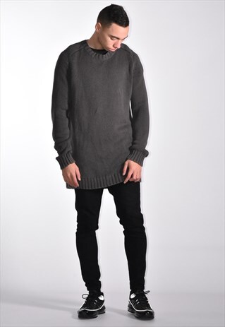 VINTAGE 1990S YVES SAINT LAURENT YSL HEAVY KNIT JUMPER