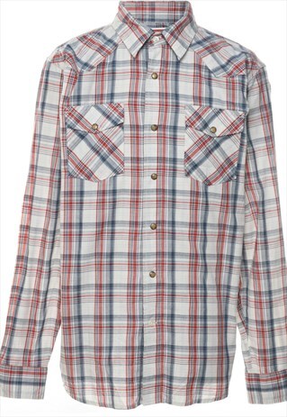 VINTAGE WRANGLER CHECKED SHIRT - L