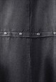 DETACHABLE DENIM SKIRT MAXI UTILITY JEAN SKIRT VINTAGE BLACK