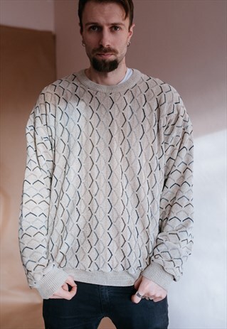 VINTAGE 80S NUDE GRANDADS JUMPER