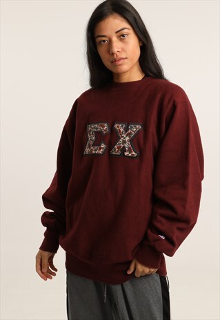VINTAGE CHAMPION EMBROIDERED SWEATSHIRT