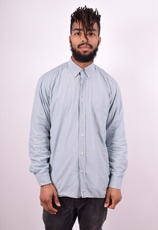 VALENTINO MENS VINTAGE SHIRT LARGE GREY 90'S