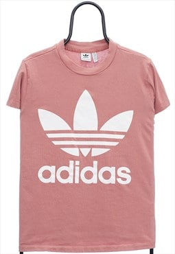 Retro Adidas Graphic Pink TShirt Womens