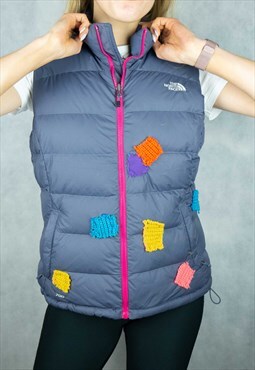 The North Face Puffer Vest Custom Made Art