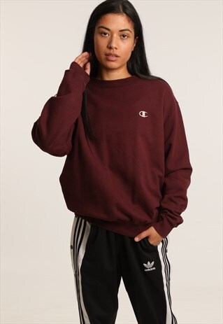 VINTAGE CHAMPION EMBROIDERED LOGO SWEATSHIRT