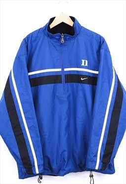Vintage Nike Reversible Windbreaker / Fleece Jacket Blue 90s