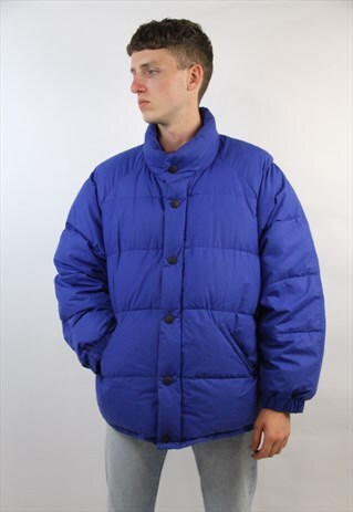 VINTAGE 90'S BLUE PUFFER JACKET