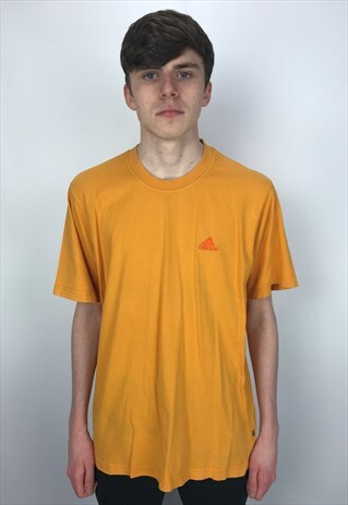VINTAGE ADIDAS EMBROIDERED LOGO T-SHIRT