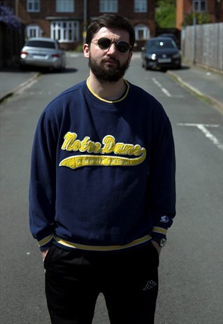 VINTAGE STARTER NOTRE DAME FIGHTING IRISH COLLEGE SWEATSHIRT