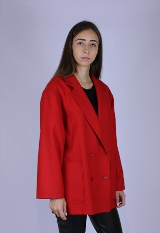 BURBERRY VINTAGE COAT BLAZER WOMEN OVER SIZE