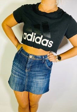 Vintage Size S adidas Black Crop Top