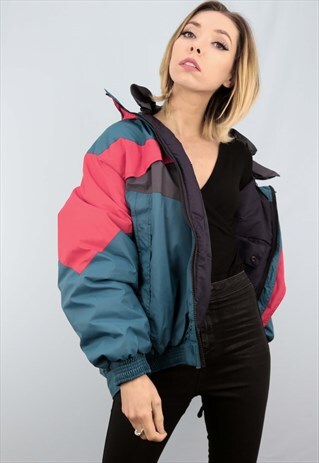 VINTAGE 80S 90S OVERSIZED PUFFER SKI COAT