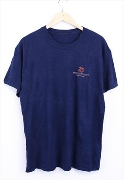 Vintage Auburn University T Shirt Navy With Graphic 90s 