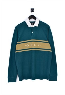 Obey Rugby Polo Longsleeve Tee Shirt
