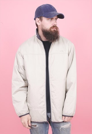 VINTAGE BEIGE ADIDAS JACKET /R4116
