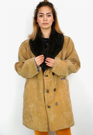 VINTAGE 90'S SHEARLING COAT