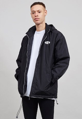 VINTAGE NIKE BLACK 1990'S PADDED SPORTS JACKET