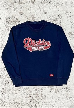 Dickies Navy & Red Print Sweatshirt Jumper
