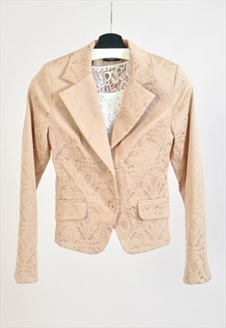 Vintage 00s blazer jacket in gold