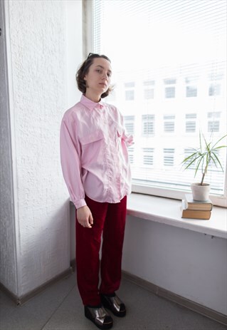 VINTAGE 80'S PASTEL PINK SHIRT