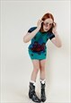Vintage Y2K Crazy Custo Barcelona High Neck Body Con Dress