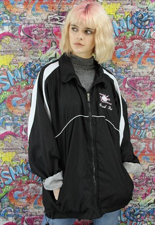 VINTAGE 90S SHELL JACKET / WINDBREAKER. UNISEX SPORTSWEAR.