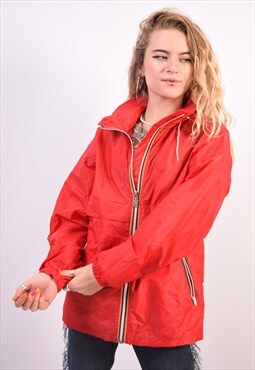 Vintage K-Way Rain Jacket Red