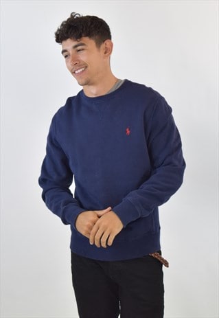 VINTAGE 90S BLUE RALPH LAUREN CREW NECK SWEATSHIRT