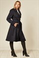 NAVY BLUE MILITARY DUSTER TRENCH COAT