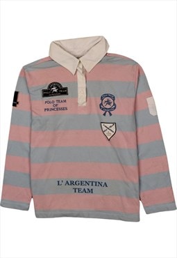 Vintage 90's L'arge Entina Polo Shirt Long Sleeves Rugby