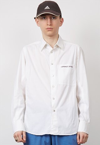 VINTAGE 90'S VERSACE SPORT WHITE SHIRT
