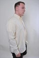 VINTAGE HUGO BOSS YELLOW LONG SLEEVE CASUAL SHIRT 