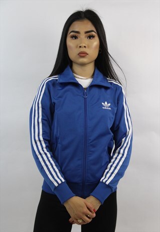 VINTAGE ADIDAS BLUE ZIP-UP SPORTS JACKET