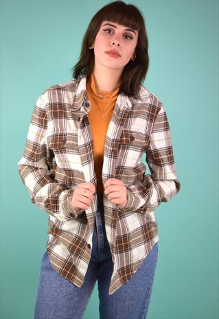 VINTAGE 90'S ABERCROMBIE AND FITCH CHECKED SHIRT