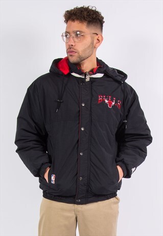 VINTAGE STARTER PADDED JACKET COAT CHICAGO BULLS