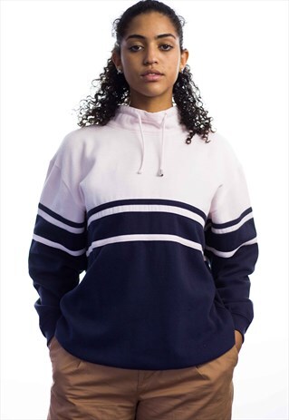 VINTAGE ROLL NECK JUMPER SWEATSHIRT 90S M 13.5