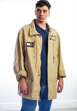 VINTAGE TOMMY HILFIGER LOGO JACKET 90S XXL 37.2