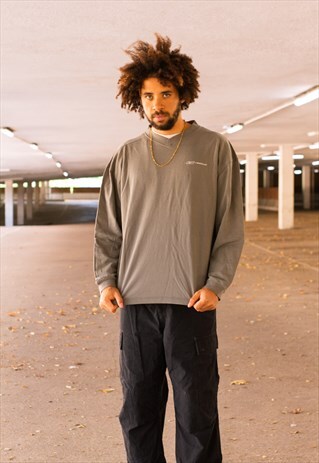 VINTAGE 00'S REEBOK SWEATSHIRT IN GREEN / BROWN