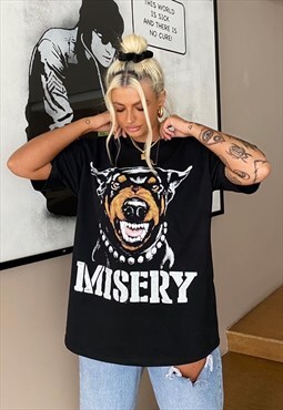 Misery Worldwide Beware Of The Dog Streetwear Punk T-Shirt