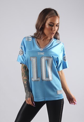 VINTAGE REEBOK NFL T-SHIRT FOOTBALL JERSEY TOP UK 12 M (H41C