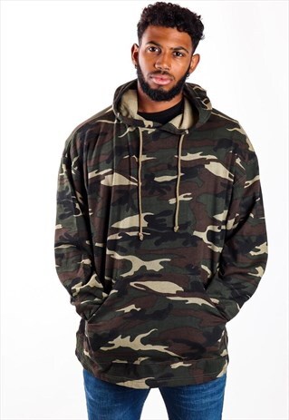 VINTAGE UNBRANDED CAMO HOODIE H118