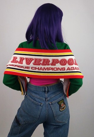 VINTAGE LIVERPOOL FOOTBALL FAN WINTER SCARF
